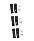 Six Piece Flexible Draw Latch Kit with rubber lock latches and concealed keeper for cabinets and tool boxes, reduces vibration
