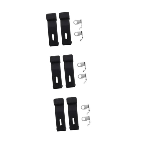 Six Piece Flexible Draw Latch Kit with rubber lock latches and concealed keeper for cabinets and tool boxes, reduces vibration