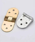 Brass flush mounted folding furniture hinge with self locking design for cabinets doors tables and closets space saving durable