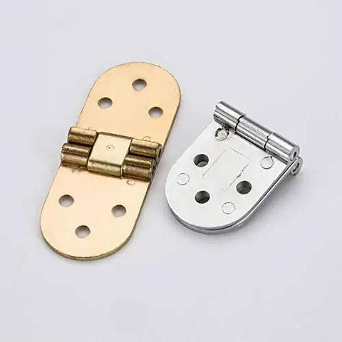 Brass flush mounted folding furniture hinge with self locking design for cabinets doors tables and closets space saving durable