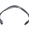 Badass 4Pin CPU Male To Female Extension Cable Featuring Heavy Duty Nylon Jacket And Pure Copper 18AWG Wire on a plain background.