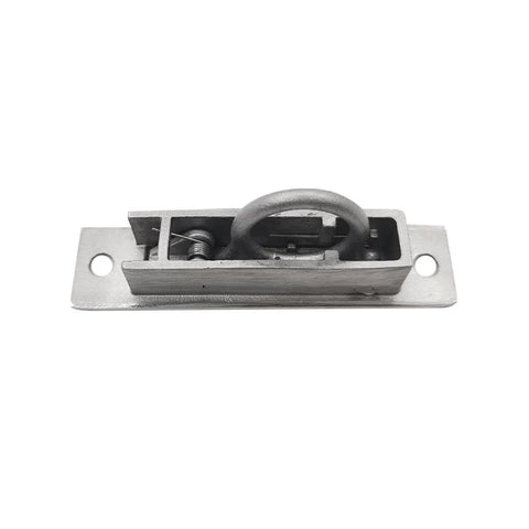Stainless Steel Pocket Door Pull Handle With Edge Pull Flush Mount Button Style Design For Data Centers And Electrical Enclosures