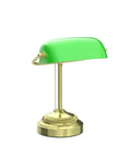 Morgan Antique Green LED Bankers Desk Lamp With Adjustable Arm, Energy Efficient Task Light, Flicker Free 750 Lumens