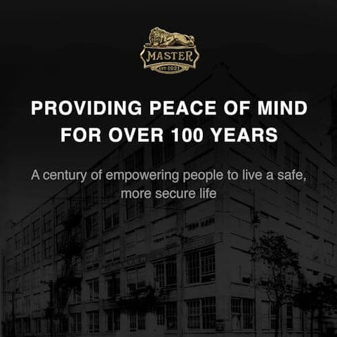 Text reads 'Providing peace of mind for over 100 years. A century of empowering people to live a safe, more secure life.'