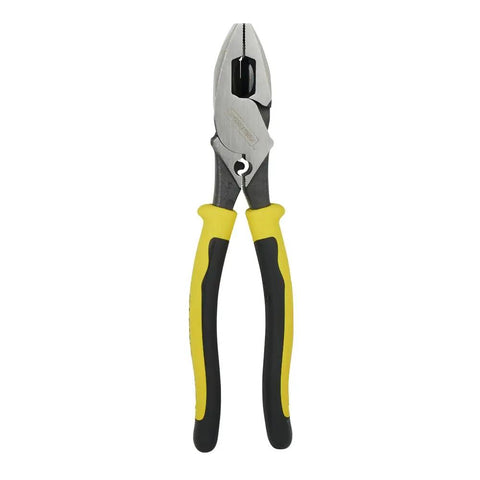 Journeyman Pliers With Crimp Die Behind Hinge For Superior High Leverage Crimping, Side Crimp Design For Non Insulated Connectors Lugs And Terminals, 9 Inch Made In USA, Rivet Closer To Cutting Edge Delivers 46 Percent More Cutting And Gripping Power