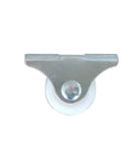 Ultra Smooth Mute Replacement Furniture Caster Wheels Set, 25mm Diameter, top view of caster with 1.6x0.66 top plate