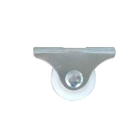 Ultra Smooth Mute Replacement Furniture Caster Wheels Set, 25mm Diameter, top view of caster with 1.6x0.66 top plate
