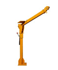 Beefy 0.5 Ton Electric Engine Hoist Featuring Plug And Go Vehicle Mounted Crane For Smooth Truck Bed Operations and No Sweat Garage Shop Lifting Tasks, side view.