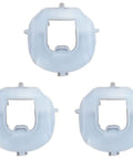 Three Pack No Mar Tips for 16 Gauge Angled Finish Nailer Upgrade – Quick Swap, Protect Surfaces, Stop Dings, Durable Pro Grade Replacement Parts for DIY and Pros, Fits Angled Finish Nailer, Part 219236 three white plastic no-mar tips