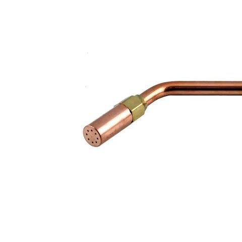 Heavy Duty Acetylene Heating Nozzle Rosebud MFA Series Size 8 for Victor 300 Torch Handles, showing brass nut and spiral mixer