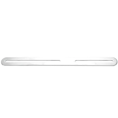 Single piece of Beefy Heavy Duty Flat Mending Plate Kit Four Pieces In Stainless Steel Slotted Bracket For Wobbly Tables Chairs Bookshelves