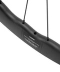 Close-up of Tubeless Disc Brake Road Bike Wheelset 25mm Carbon 700c With 45mm 50mm 65mm Rim Options Shimano 8 9 10 11 Speed Cassette Compatible Toray T700 UD Finish Lightweight Roadie Ready