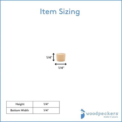 Product dimensions of 1/4 Inch Oak Flat Head Wood Plugs for Furniture, No Fuss Flush Screw Hole Covers, Easy Install Pack of 100