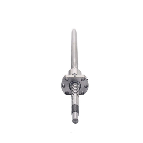 12mm Ball Screw With Nut For CNC Machines 400mm Length 4mm Lead End Processed Precision Part Front View