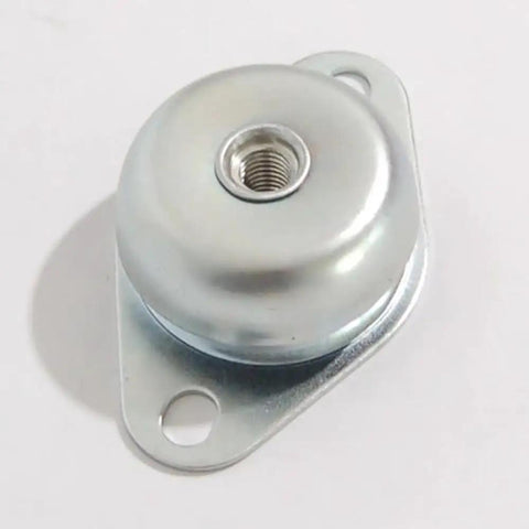 M8 Bell Vibrating Bracket Set With Beefed Up Anti Vibration Pad, Shock Absorber Damper Mounts, Compression And Shear Cup Brackets, Bell Mount Feet For Rock Solid Vibration Control And Safe Rebound, silver threaded mount