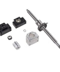 Premium 1 Set SFU1605 Ball Screw Kit With Coupler And Nut Housing For CNC Machining including steel components.