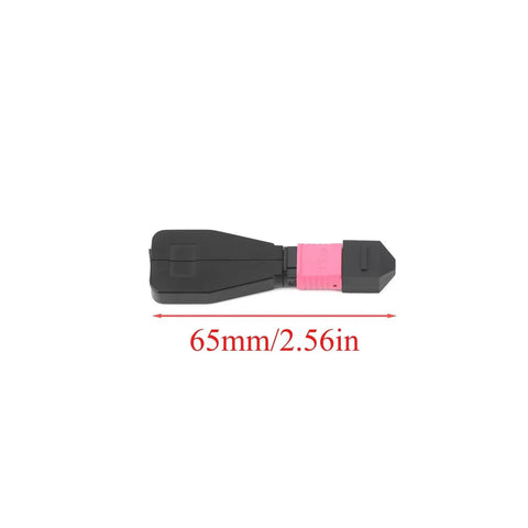 Fiber Optic Loopback Adapter Pro-Grade For Single Mode OM3 OM4, Female Connector, 8 12 24 Pin Options, 12 Core MO3 Compatible, High Speed Network Test Plug, Durable One Color Finish For Enterprise Fiber Labs, 65mm size