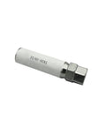 TA20-19/21 10-Spline Wheel Lock Key Tool, side view; white cylindrical body with silver hex drive head
