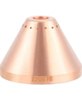 Copper Cup for Plasma Cutter Torch, focus on design in Pro Grade Heavy Duty Consumables set for 32mm metal cutting.