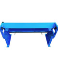 Front view of a 24 Inch Box Pan Brake for 20 Gauge Sheet Metal, bench top bender with 9 inch working height, compact fabrication tool.