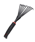 13 Inch Stainless Steel Handheld Shrub Rake With Nine Claws For Soil Loosening, Weeding, Planting And Weed Removal In Small Gardens