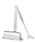 Door Closer Kit With Mute Soft Close And Adjustable Speed, 90 Positioning, Fits 25-85 Kg Doors, Aluminum Alloy Silver, Ideal For 1100mm Wide Openings, Easy Install, One Piece Package