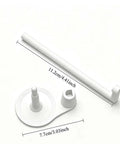 Heavy Duty Thread Spool Stand For Sewing Machines Featuring A Sick Anti Tangle Guide and Jumbo Cone Holder in white, measuring 11.2cm x 7.7cm.