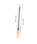 Stainless Steel Grain Sampler Tool With Wooden Handle Durable Sampling Probe For Wheat Rice Corn Sorghum And Other Grains