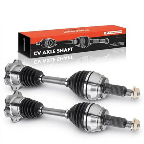 Front CV Axle Shaft Assembly Pair For GM Trucks And SUVs Left And Right Fitments For Silverado 1500 Suburban Tahoe Avalanche K1500 Sierra 1500 Yukon Escalade Chevy GMC Models Durable OE Style Build Ready To Install For Long Lasting Strength And