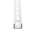 Front view of Dual Trak Adjustable Wood Shelf Brackets For Garage FastTrack Rail Direct Mount Into FastTrack Garage Rail 2 Pack
