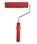 7 Inch Spherical Paint Roller With Grain Pattern Handle And Thick Rubber Head for painted surfaces and DIY home projects.