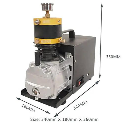 Heavy Duty Electric Submersible Pump Runs Slick And Knocks It Out At 4500 Psi High Pressure For Dive Tank Refilling And Rapid Fluid Transfer With Quiet Low Noise Operation For Your Next 220V Job Site Gig, with dimensions 340mm x 180mm x 360mm.
