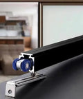 Aluminum Sliding Door Track Kit With Soft Closing Mechanism 6.2 Ft Top Hung Rail for kitchen wood doors, bypass barn door hardware