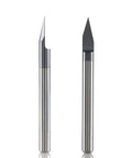 Killer Solid Carbide Router Bits Set For Woodworking Engraving And Milling With 6.35Mm Shank showing two precision bits for detailed carving.
