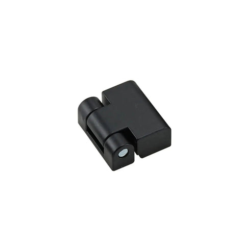 Rotary Corner Hinge For Industrial Equipment And Sheet Metal Cabinets, black zinc alloy, smooth motion hardware