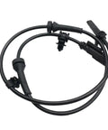 Front Abs Wheel Speed Sensor Built Heavy Duty For Tesla Model X 2016 Through 2020, black cable with connectors for easy installation.