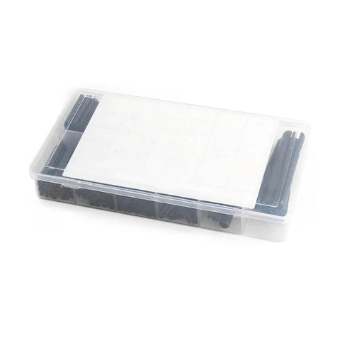 Slotted Spring Dowel Pin Assortment Kit 450 Pieces With Plastic Storage Case For Automotive Mechanical Workshop And Repairs Pro Grade Durable Spring Steel Pins For Cogs Gears Wheels And Precise Alignment Must Have case
