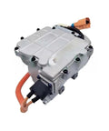 Heavy Duty Electric AC Compressor For Dongfeng E70 EV Auto Replacement OEM V510010JG0122 320V showing solid aluminum build and connectors.