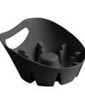 Slick Universal Plunger Tray for organizing plumbing tools, compact black design promoting quick drying and mess-free storage.