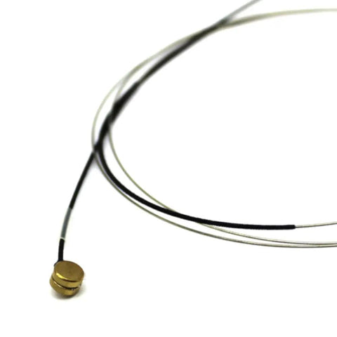 Precision Cello A String Size 4 Steel Core Chrome Wound 90 Gauge Made In Austria Single A String For Size Four Players Next Level Tone With Strong Projection Crisp Bright Response For Advanced And Beginner Players close-up on white background