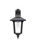 Outdoor Solar Wall Lights Dusk To Dawn With Motion Sensor, Four Solar Panels, 3 Modes, Waterproof Wall Sconce Lantern Front View