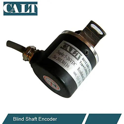 Incremental Optical Rotary Encoder With 8mm Hollow Shaft And 38mm Outer Diameter, Push Pull Output, 5 to 26V DC, 1000 Pulses Per Revolution