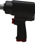 Side view of a Straight Up Heavy Duty 3/4 Inch Air Impact Wrench Generates Killer 1200 Foot Pound Torque At 7000 RPM for garage use.