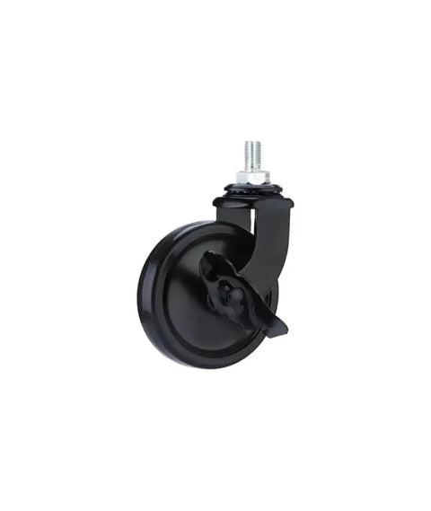 Four Pack 3 Inch Lead Screw Casters With Brakes, Silent Universal PP Wheels For Furniture, Trolleys And Dining Tables