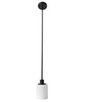 Single pendant light with black rod and frosted glass shade for Five Light Satin Nickel Chandelier With Frosted Glass Shades Dimmable Pendant Lighting For Dining Room Foyer And Kitchen Brings Modern Vibe To Any Space A Classic That Pairs With Entertaining.