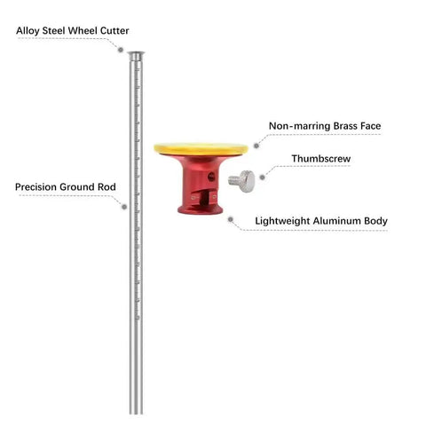 Eight Inch Wheel Marking Gauge With A Sharp Reader Window To Dial In Scribe Lines Fast While Locking Down Hard For Slick Layout Work That Stays Your Absolute Workshop MVP