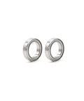 6710ZZ Ball Bearings 50x62x6mm, Double Metal Cover, pair close-up, Pro Grade, Low Friction, for DIY, Machinery, Gearheads