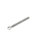Heavy Duty Stainless Steel M5 x 50mm Shoulder Swing Lifting Eye Bolt Set, 304 Grade Rigging Eye Bolts, side view showing threaded bolt