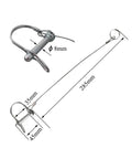 Five Piece Trailer Coupler Pins Set Five Sixteenths By One And Three Quarters Inch With Plastic Coating Tether And Quick Release Ring Zinc Plated