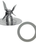 Durable Ice Blade And O Ring Replacement Kit For Oster And Osterizer Blenders, stainless steel blade with tight O-ring gasket.